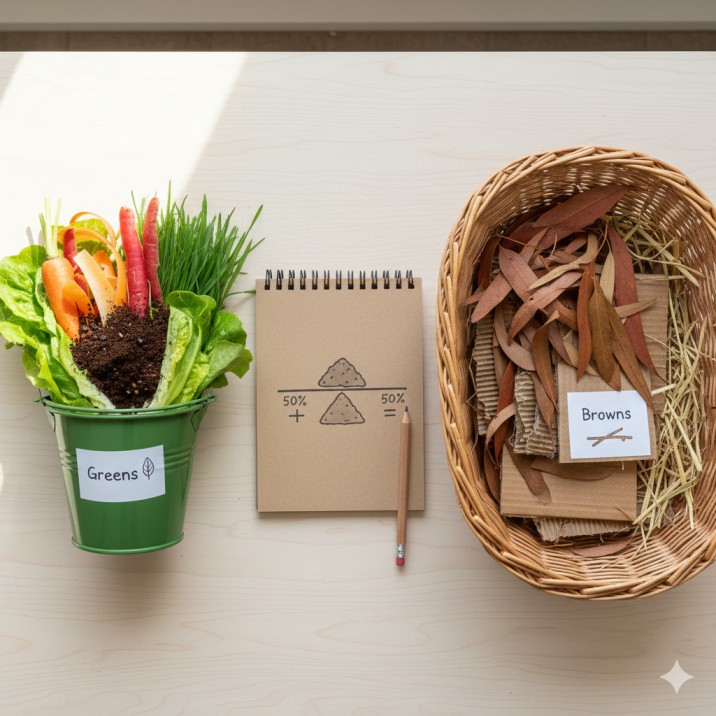 Mastering the simple greens and browns recipe is the essential secret to successful backyard composting Australia.