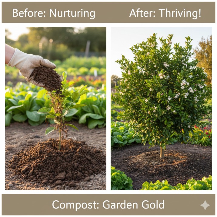 Complete the cycle: using your homemade compost to feed and transform your garden is the ultimate goal of backyard composting Australia.