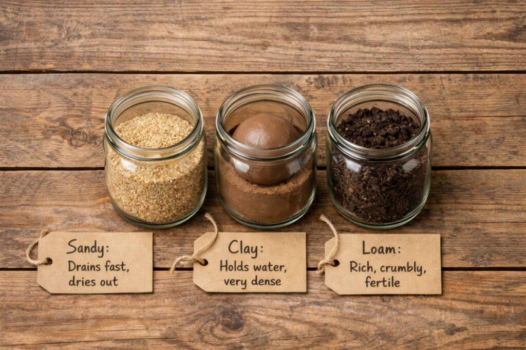 Identifying common Australian soil types - sandy, clay, and loam - is the first step to improvement.