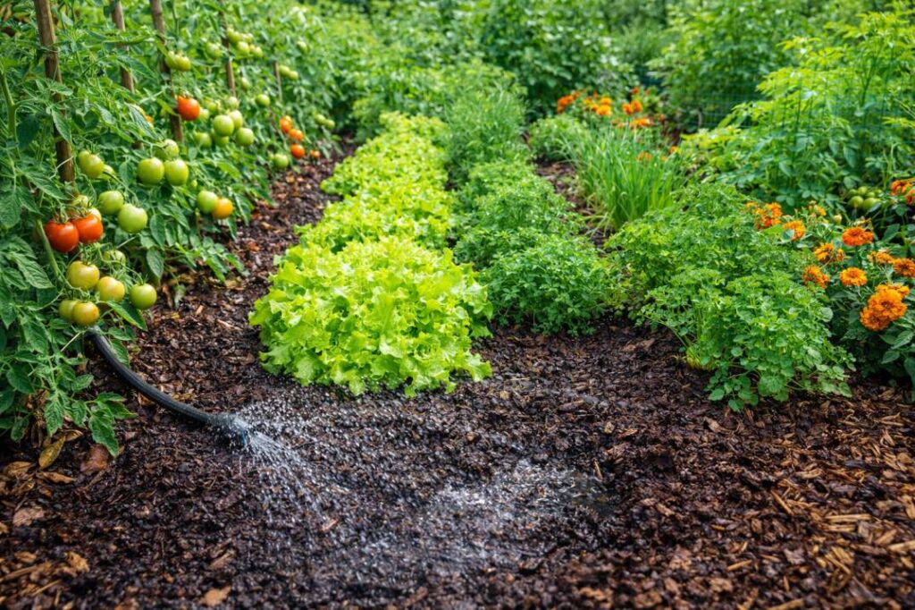 The fruitful result of a dedicated plan to improve garden soil Australia: healthy plants thriving in rich, well-nourished earth.