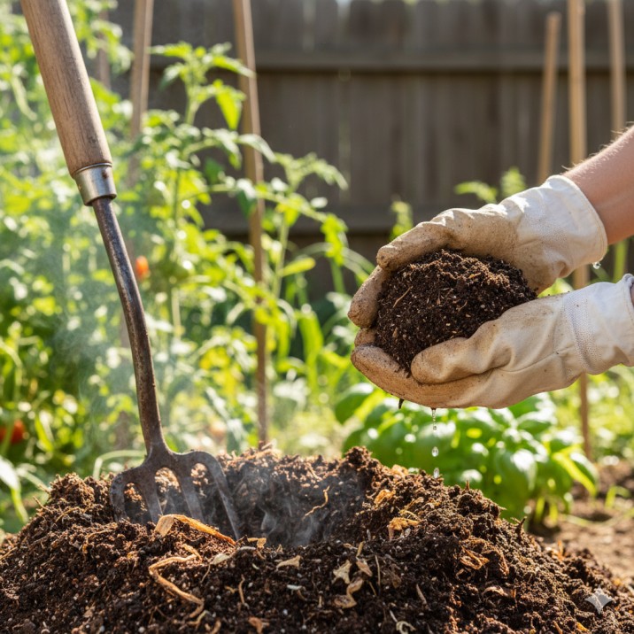 Easy maintenance like turning and checking moisture keeps your composting at home Australia on track.