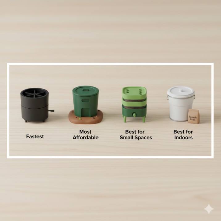 Compare the top systems side-by-side to choose the best compost bin Australia for your speed, space, and budget.